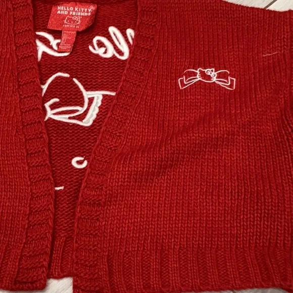 Red Women's Sweater - Picture 4 of 4